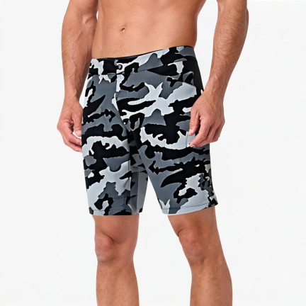 Summer Camouflage Loose Cycling Shorts