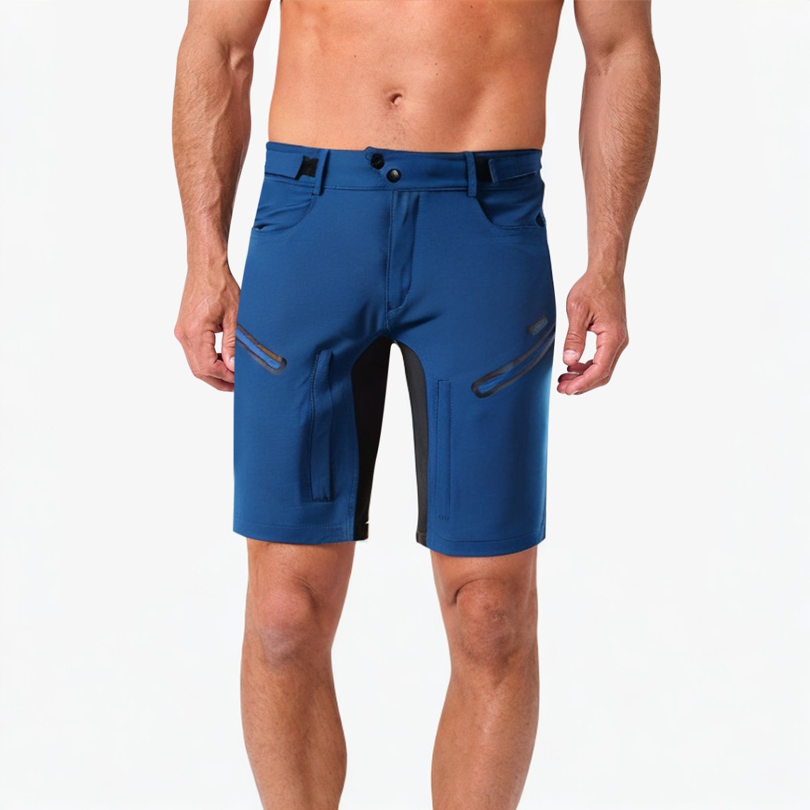 Multi-Pocket Straight Cycling Shorts