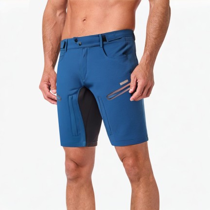 Multi-Pocket Straight Cycling Shorts