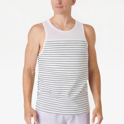 Men's Striped Sports Vest