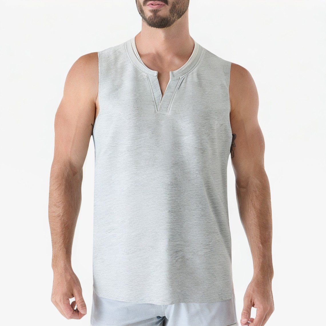 Fake Two-Piece Sports Vest