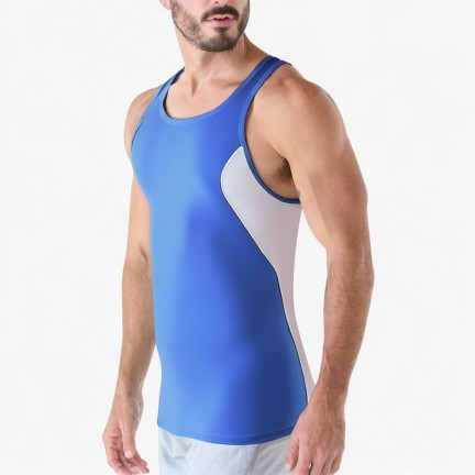 Lightweight And Breathable Contrasting Color Men's Sports Vest