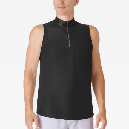 Half-Zip Stand-Up Collar Sports Vest