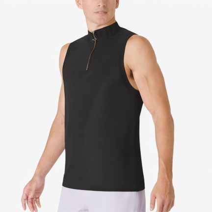 Half-Zip Stand-Up Collar Sports Vest