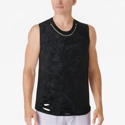 Distressed Hole Sports Vest