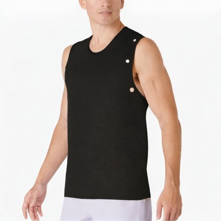 Button Sleeveless Sports Vest