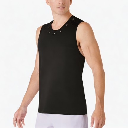 Solid Color Round Neck Breathable Sports Vest