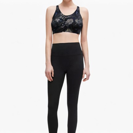 Plant Print Sports Bra
