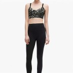 Polka Dot Cross Back Sports Bra