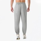 Solid Color Cuffed Fitness Sports Pants