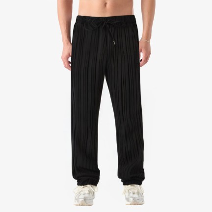 Thin Ice Silk Striped Sports Pants