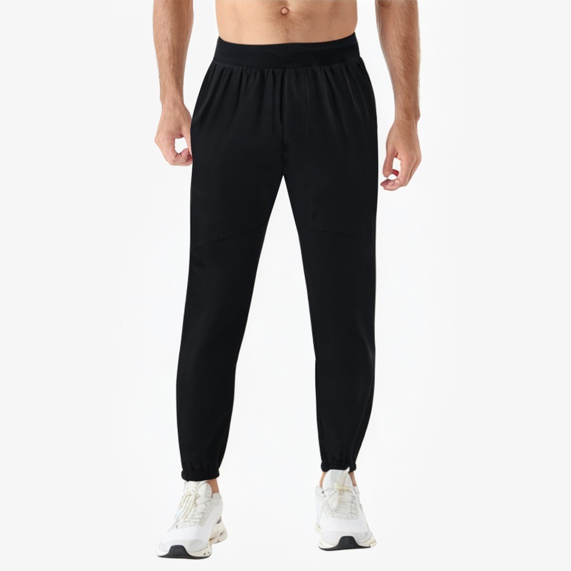 Elastic Woven Cuffed Sports Trousers