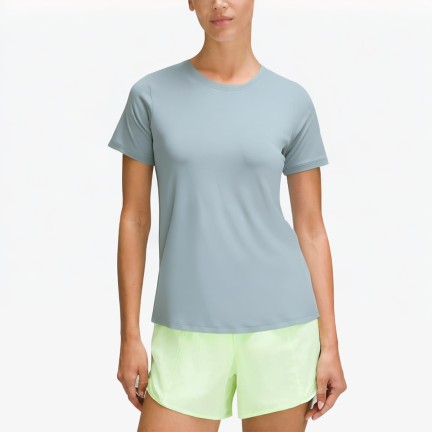 Translucent Yarn Splicing Sports Short Sleeves