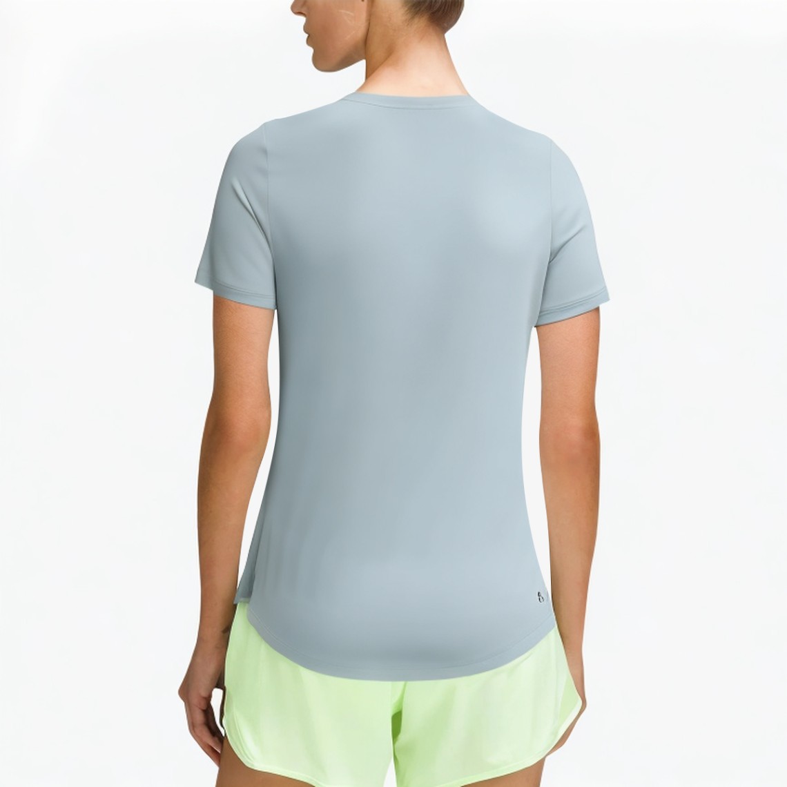 Translucent Yarn Splicing Sports Short Sleeves