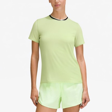 Contrast Collar Sports T-shirt