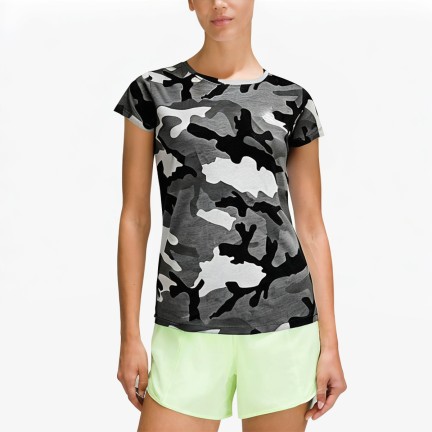 Cotton Camouflage Sports Short Sleeves