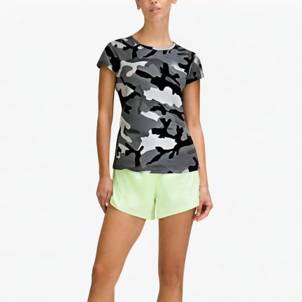 Cotton Camouflage Sports Short Sleeves