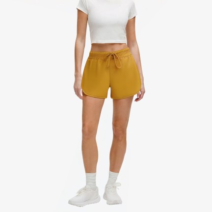 Women's Solid Color Sports Shorts