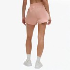 High-Waisted Women's Solid Color Sports Shorts