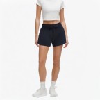 Rolled-Edge Drawstring Sports Shorts