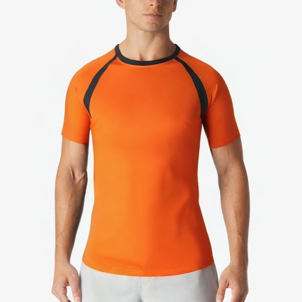 Men's Round Neck Quick-Drying Sports T-Shirt