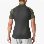 Half-Zip Stand Collar Men's Quick-Drying T-Shirt
