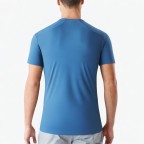 Solid Color Round Neck Reflective Sports T-Shirt