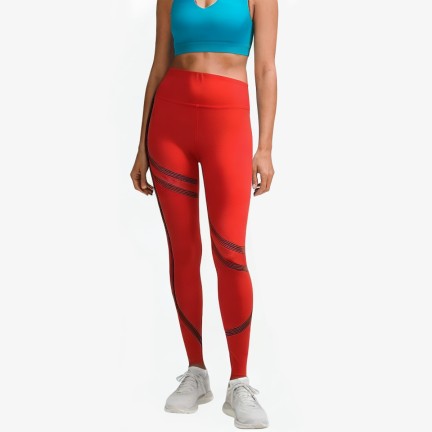 Nylon Slim Contrast Yoga Pants